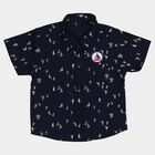 Infants' Navy Blue 100% Cotton Classic Shirt, Navy Blue, small