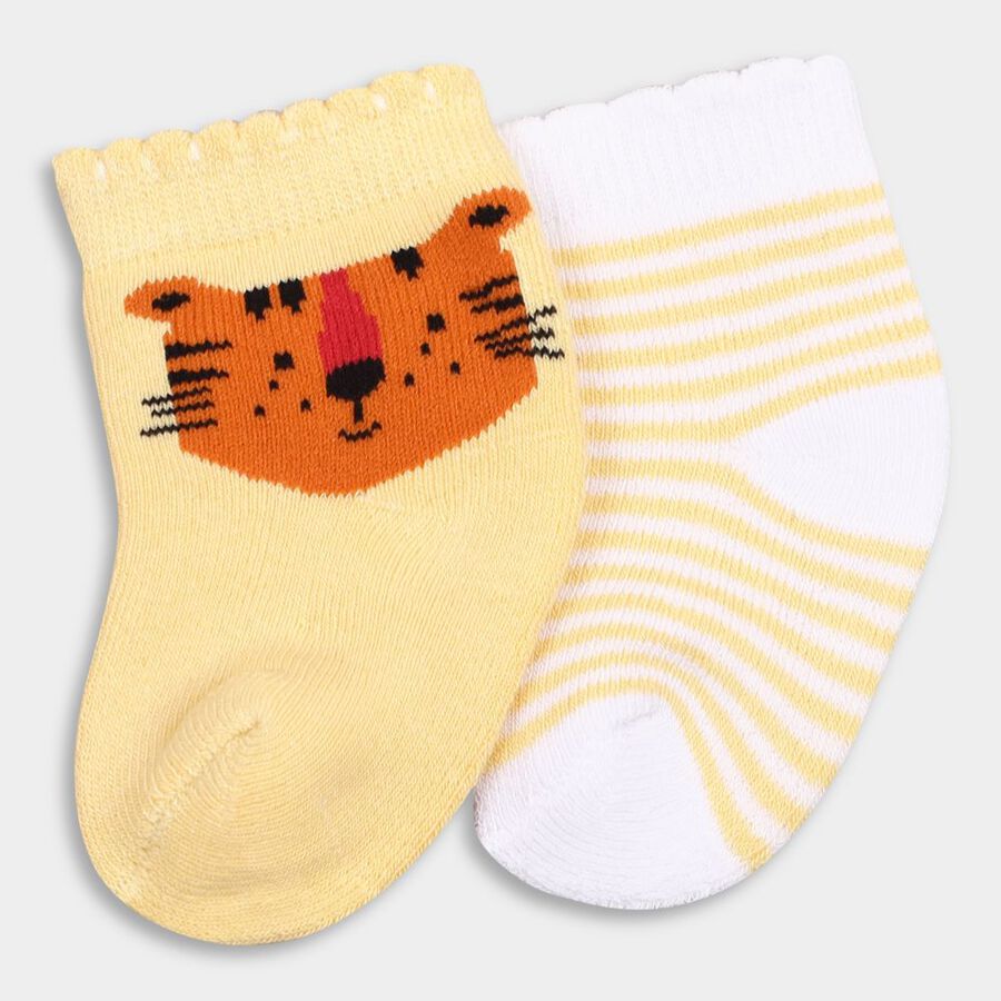 Infant's Socks (Pack of 2), Orange, large image number null