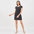 Ladies' Knee Length Nighty, Black, small