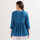 Ladies' Kurti, टील ब्लू, small image number null