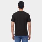 Men's Dark Grey Henley Neck Casual Henley Half Sleeves T-Shirt, Dark Grey, small