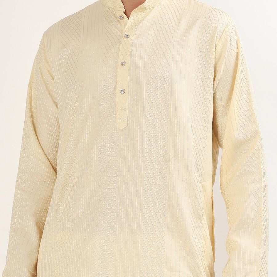Men's Kurta Pyjama, गहरा पीला, large image number null