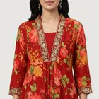 Women's Maroon Ethnic Set, Maroon, small