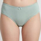 Women's Green Cotton Regular Fit Panty, Light Green, small