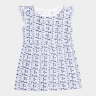 Infants Cotton Frock, Light Blue, small image number null