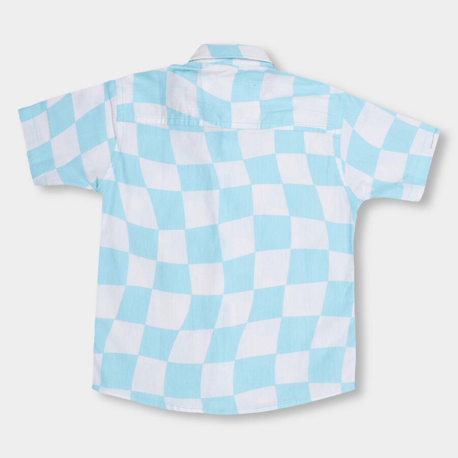 Boys' 100% Cotton Casual Shirt , Light Blue, large image number null
