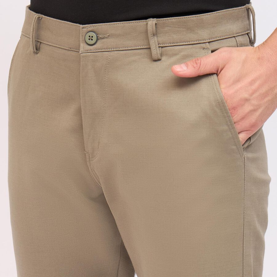 Men's Cross Pocket Slim Fit Casual Trousers, ओलिव, large image number null