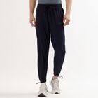 Men's Navy Blue Regular Fit Side-Piped Track Pants, नेवी ब्लू, small image number null