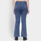 Ladies' Jeans , मध्यम नीला, small