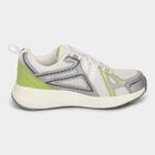Men's Bright Snow White Lace-Up Sports Shoes, सफ़ेद, small image number null