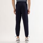 Men's Navy Blue Regular Fit Side-Piped Track Pants, नेवी ब्लू, small image number null