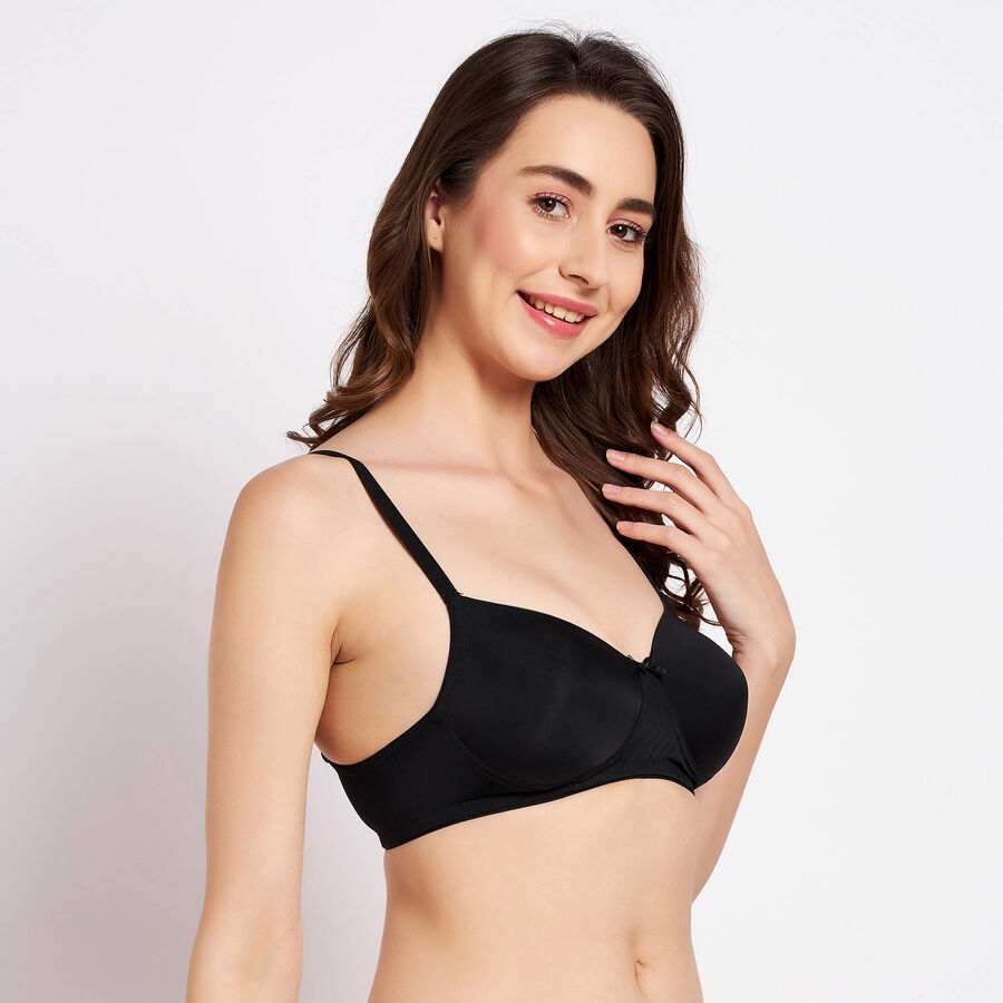 Solid Bra, Black, large image number null