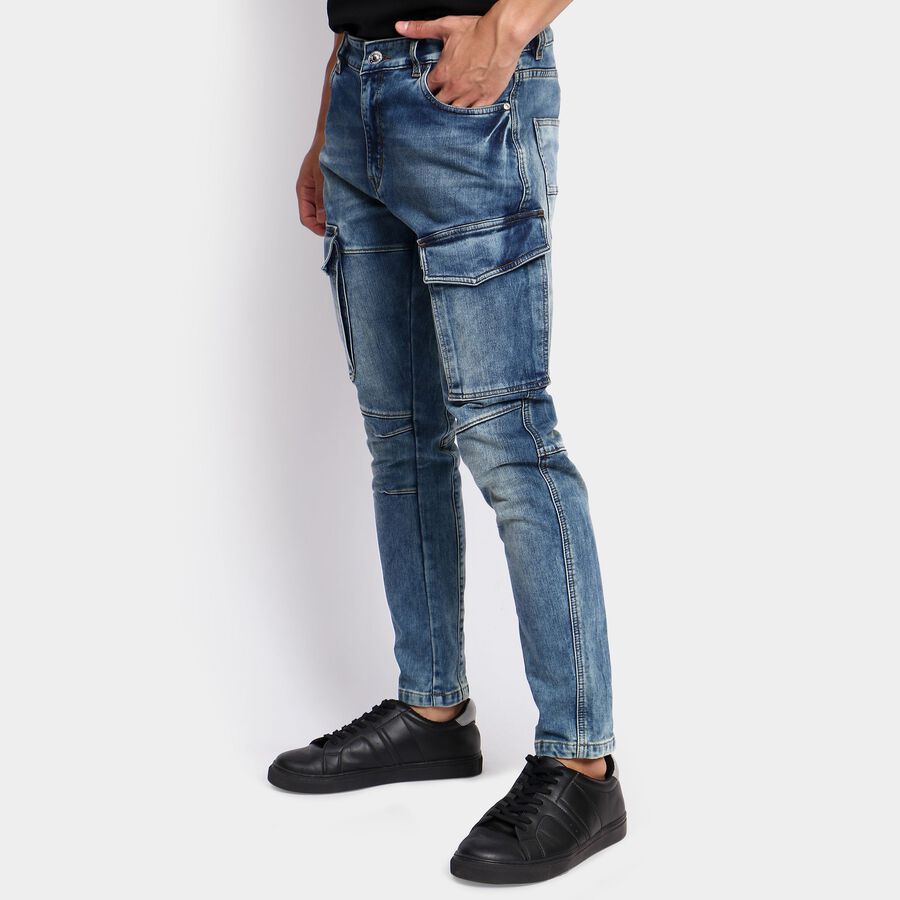 Men's Skinny Jeans, Mid Blue, large image number null