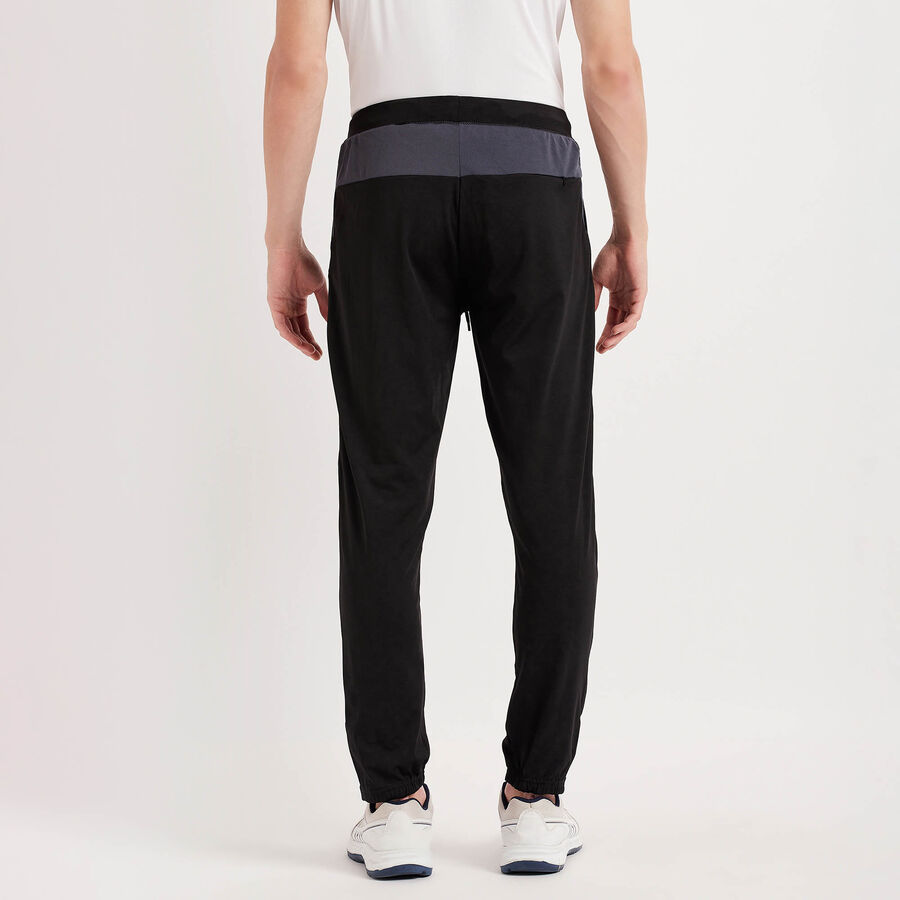 Cut & Sew Track Pants, Black, large image number null