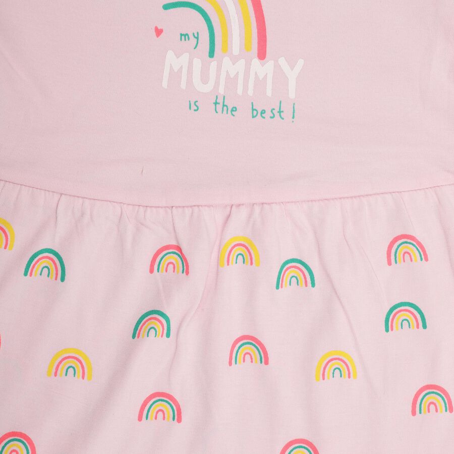 Infant Girls' 100% Cotton Frock , लाइलेक, large image number null