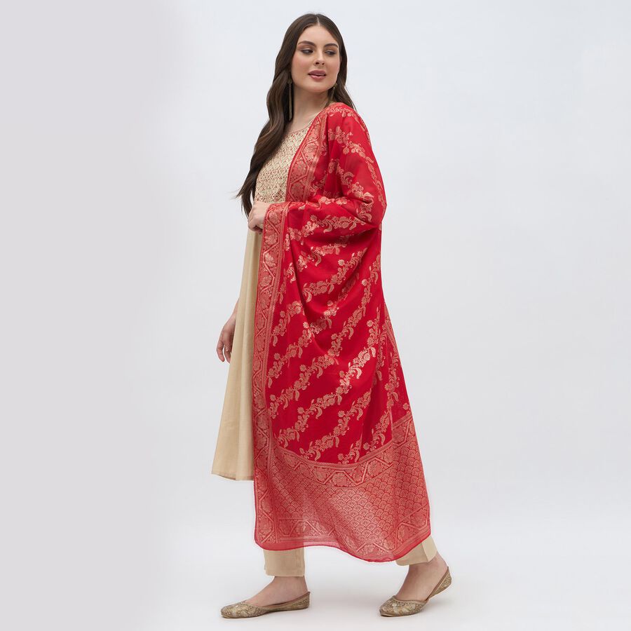 Women's Beige Embroidered Ethnic Set, Beige, large image number null