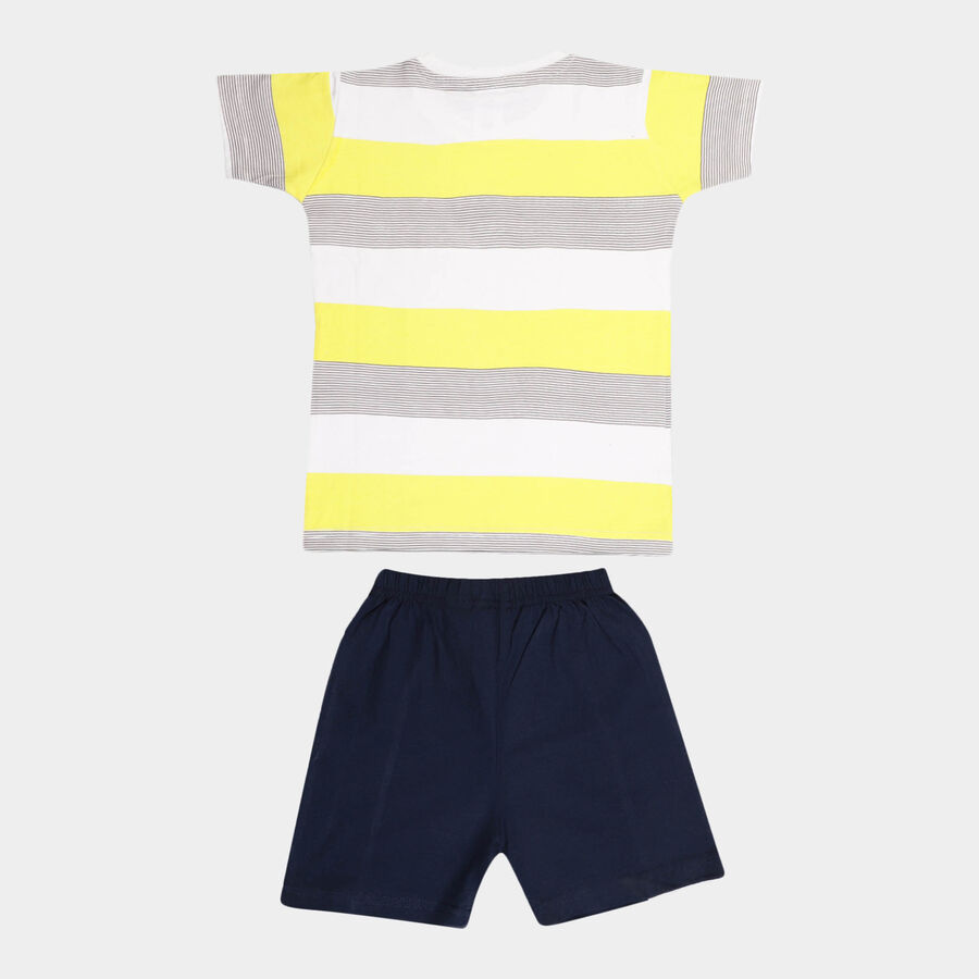 Boys Cotton Baba Suit, Yellow, large image number null