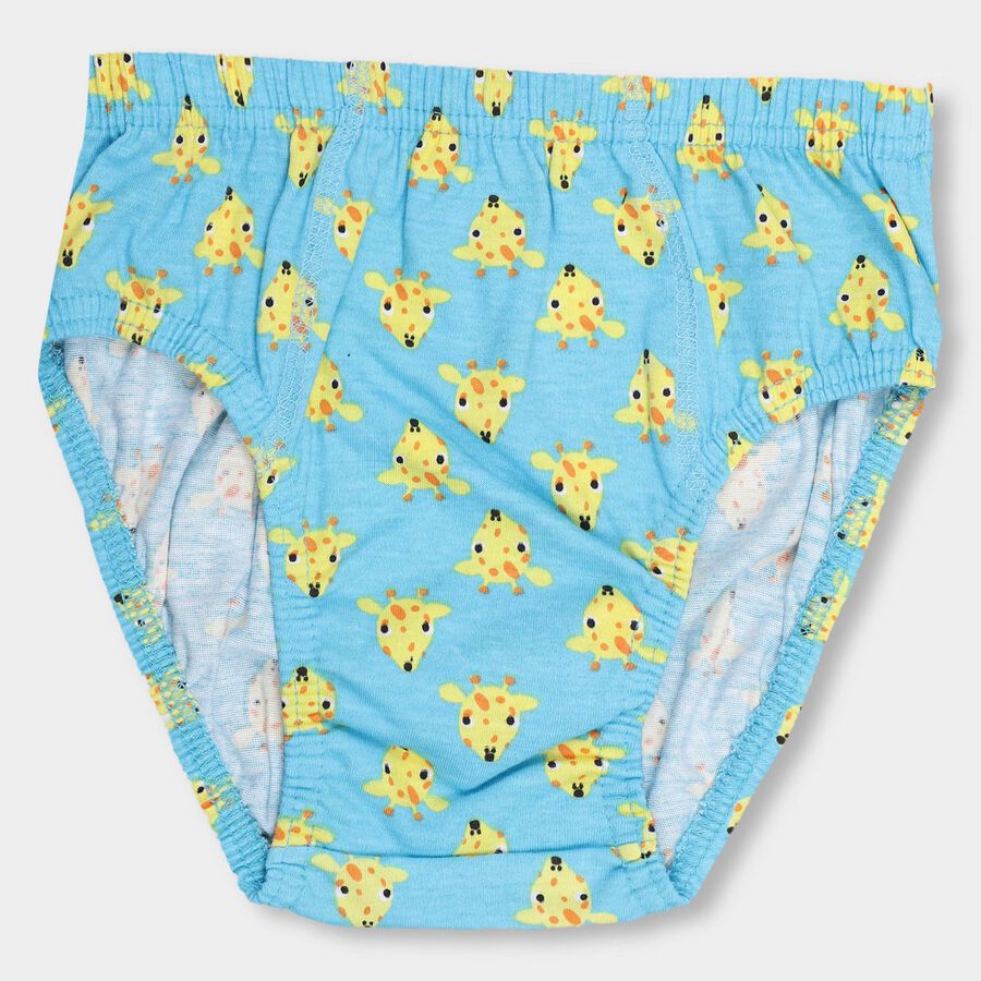 Boys' 100% Cotton V-Cut Briefs, हल्का नीला, large image number null