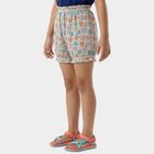 Girls Grey Regular Fit Printed Bloomer, हल्का ग्रे, small