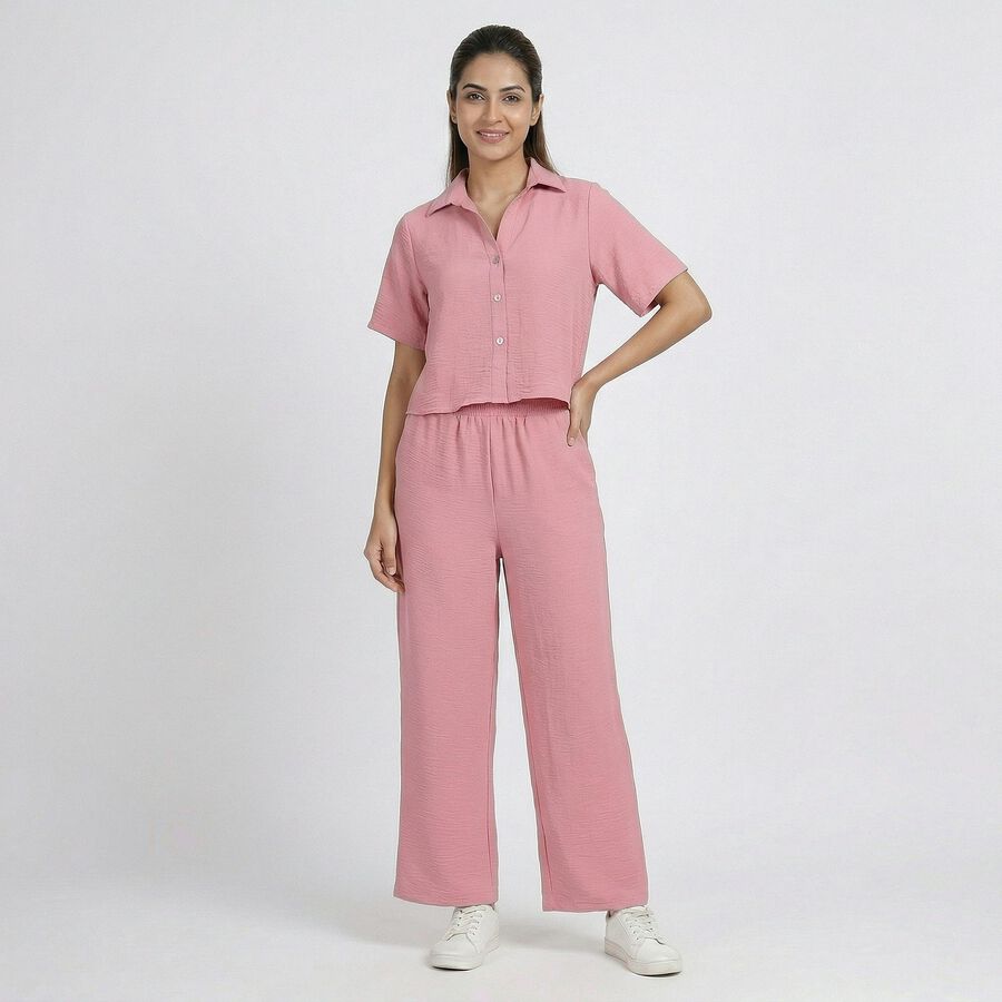 Women's Pink Co-ord Set, Pink, large