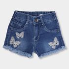 Girls' Shorts , Mid Blue, small image number null