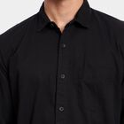Men's 100% Cotton Casual Shirt, Black, small image number null