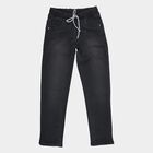 Boys Light Grey Slim Fit Jeans, हल्का ग्रे, small