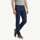 Men's Blue Slim Fit Stretchable Jeans, मध्यम नीला, small