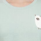 Ladies' Round Neck T-Shirt , हल्का हरा, small image number null