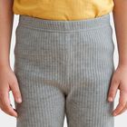 Girls Grey Long Johns Thermal, मिश्रित मध्यम ग्रे, small