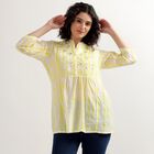 Ladies' 100% Cotton Kurti, Yellow, small image number null
