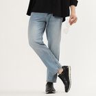 Men's Classic Blue Straight Fit Jeans, Light Blue, small