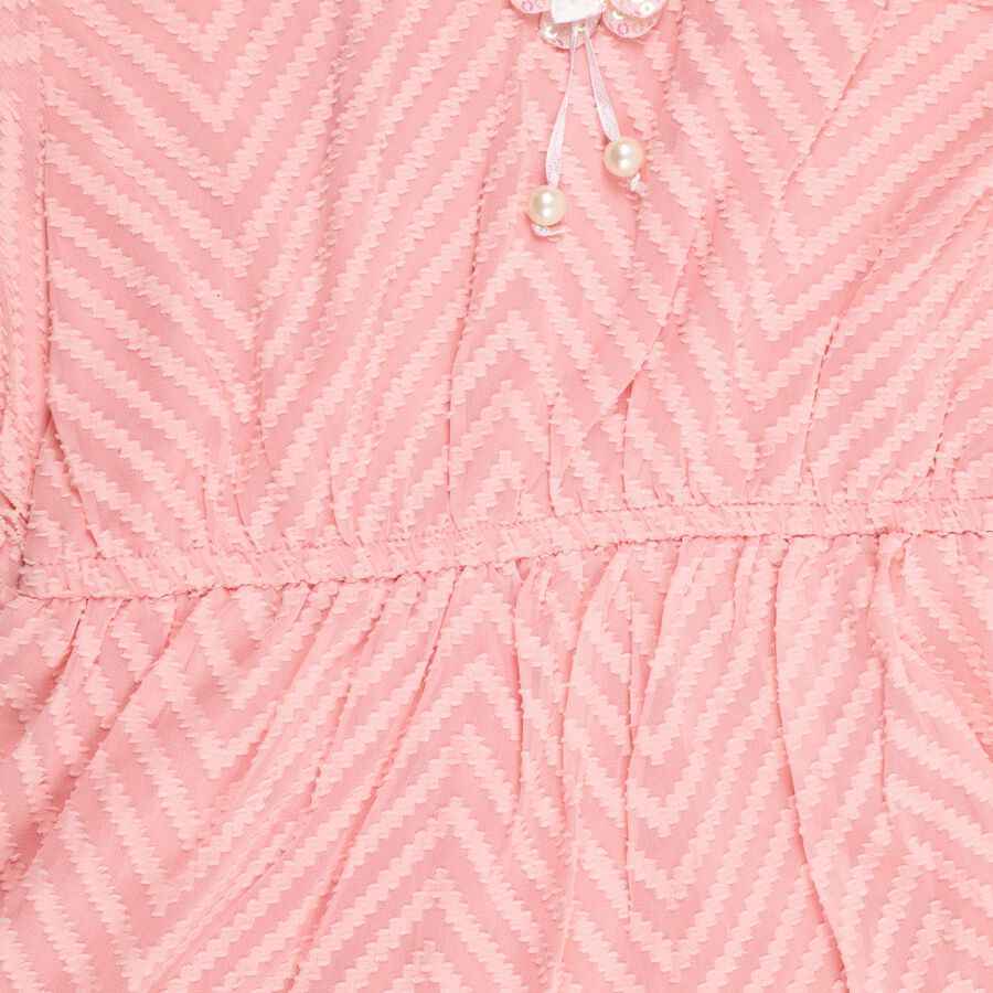 Girls' T-Shirt, पीच, large image number null