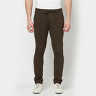 Solid Jogger Casual Trousers, Olive, small image number null
