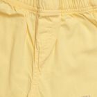 Infants' Soft Yellow Regular Fit Embroidered Half Pant, Yellow, small image number null