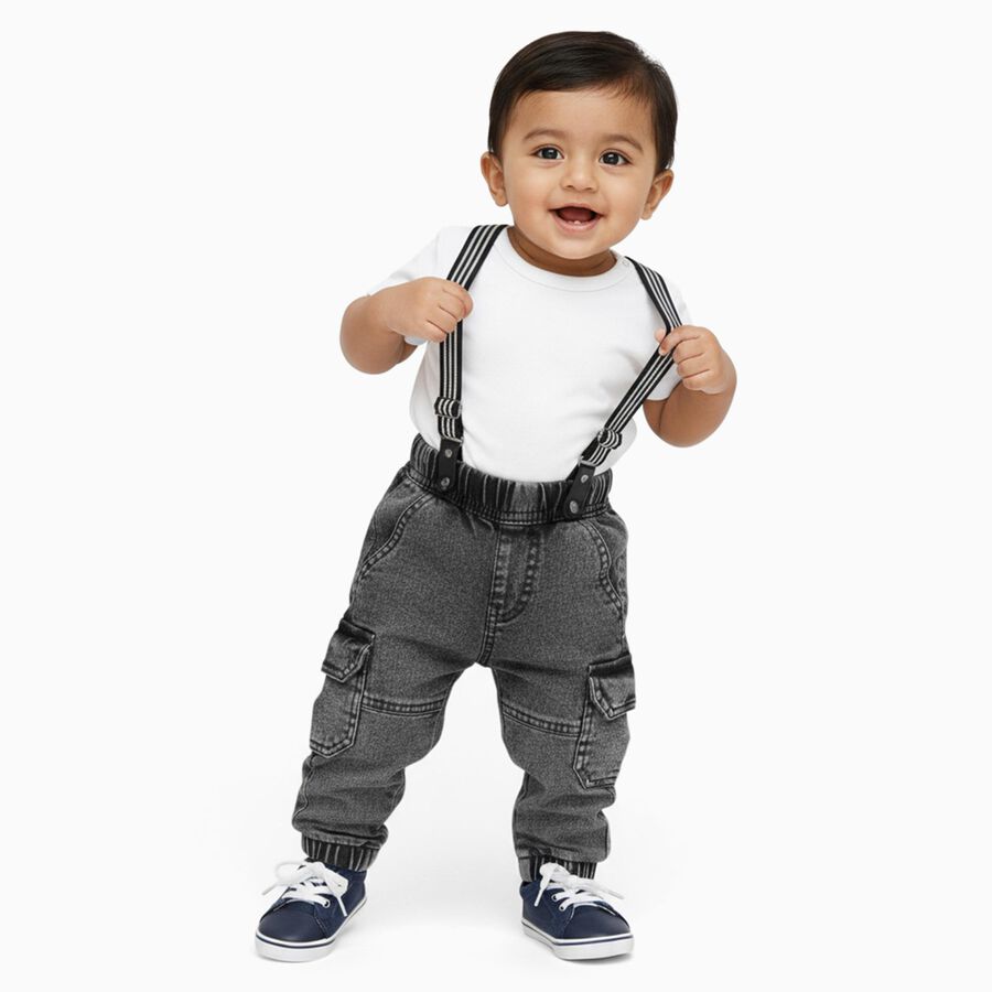Infants' Jeans, Dark Grey, large image number null