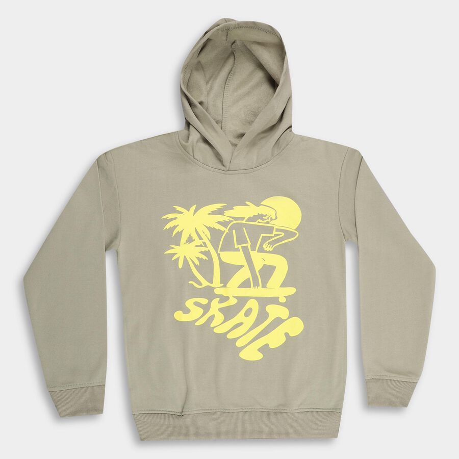 Boys' Sweatshirt, Light Green, large image number null