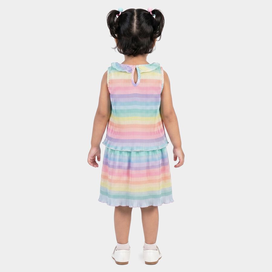Girls Light Pink Round Neck Co-ord Set Upper and Bottom Set, हल्का गुलाबी, large