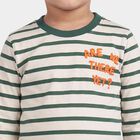 Boys Green Crew Neck Regular Boys T-Shirt, गहरा हरा, small