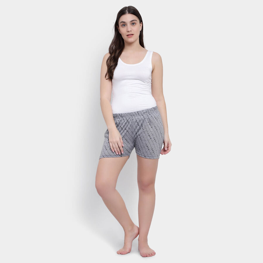 All Over Print Basic Shorts, Light Grey, large image number null