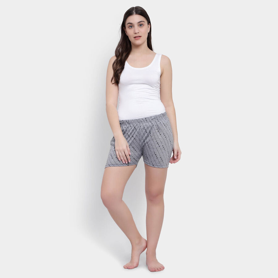 All Over Print Basic Shorts, Light Grey, large image number null