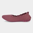 Women's Pink Slip-On Flat Shoes, गुलाबी, small