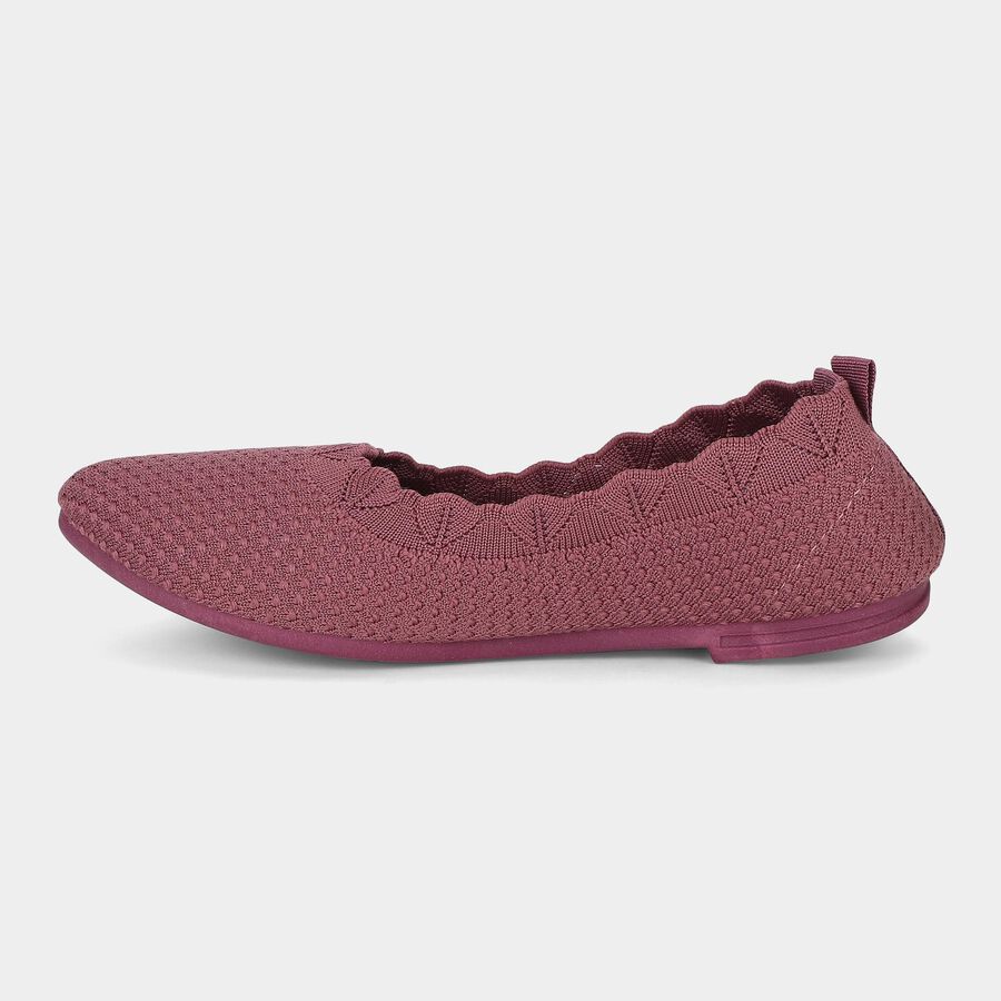 Women's Pink Slip-On Flat Shoes, गुलाबी, large