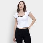 Ladies'  Crop  Top, White, small image number null
