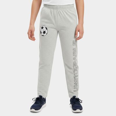 Boys Grey Regular Fit Graphic Printed Pyjama