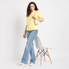 Cotton Regular Length Top, Yellow, small image number null