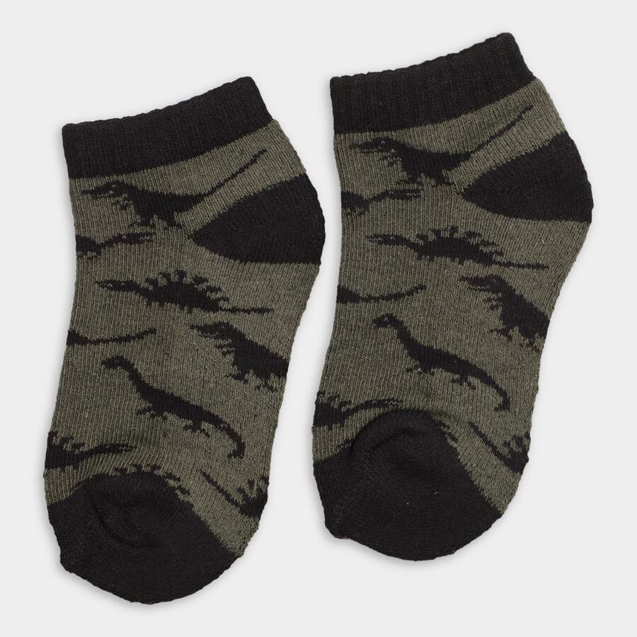 Boy's Socks (Pack of 2), Black, large