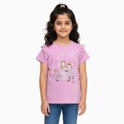 Girls' 100% Cotton T-Shirt, लाइलेक, small image number null