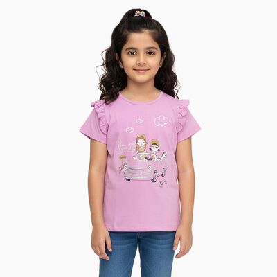 Girls' 100% Cotton T-Shirt