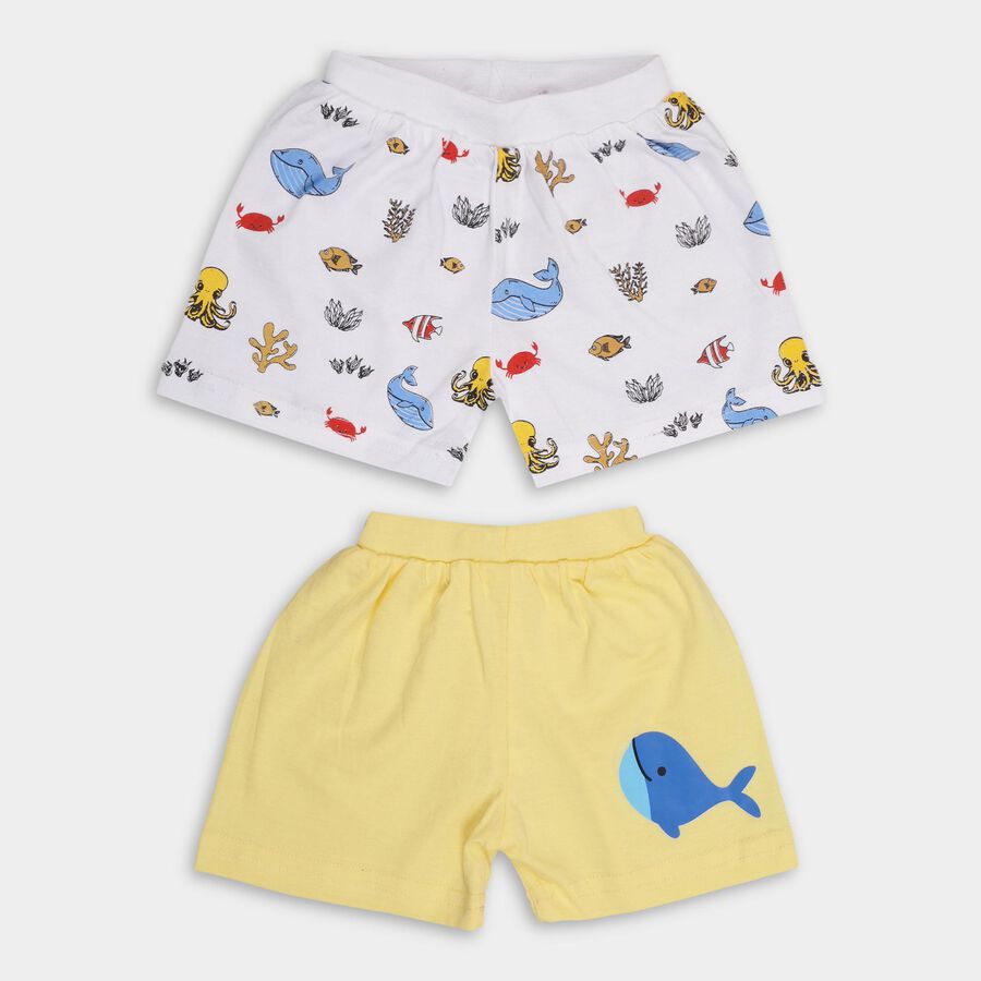 Infants' 100% Cotton Half Pant , Yellow, large image number null